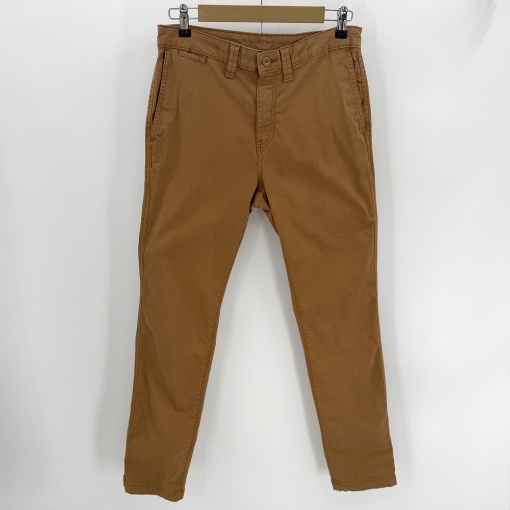 Faded Glory Pants Mens 29x32 Tan Brown Chinos Cotton Blend Classic Khakis Casual